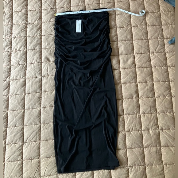 Karen Millen Mesh Ruched Midaxi Skirt - Black - Medium - Picture 8 of 9